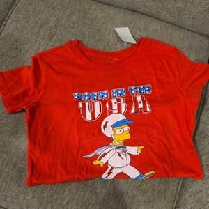 Red Kids T-Shirt with Bart SIMPSON